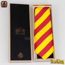 Harry Potter costume peripheral Hermione Malfoy Youth Lions Academy silk striped burgundy college tie