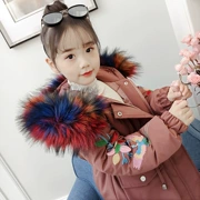 Áo khoác cotton nữ 2018 phiên bản Hàn Quốc mới của bé trai lớn 10 quần cotton xuống Quần áo bé gái 12 tuổi dày 15 mùa đông