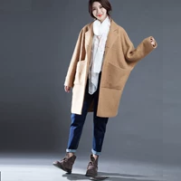 Nhật Bản mua áo len lông cừu nhỏ nguyên bản dài 2019 - Accentuated eo áo áo dạ form ngắn