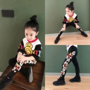 Quần legging nữ mùa xuân cotton mỏng mặc thời trang nước ngoài thời trang cha mẹ trẻ em 2019 mới xuân hè - Trang phục dành cho cha mẹ và con