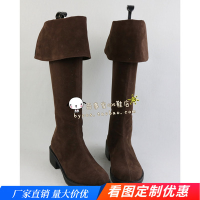 taobao agent Black deacon Charles Anime Cosplay shoes custom game COS shoes can be viewed by drawing