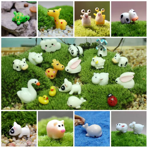 Маленькие минифигурки, маленькая модель животного, микро пейзаж, фигурка, кукла