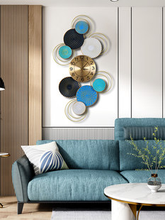 Living room wall decoration creative wall clock deer clock new Chinese style beauty shop background wall pendant restaurant wall clock