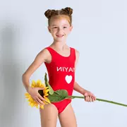 Trẻ em một mảnh áo tắm cô gái Xiêm đào tạo chuyên nghiệp tam giác học sinh cô gái học bơi - Đồ bơi trẻ em