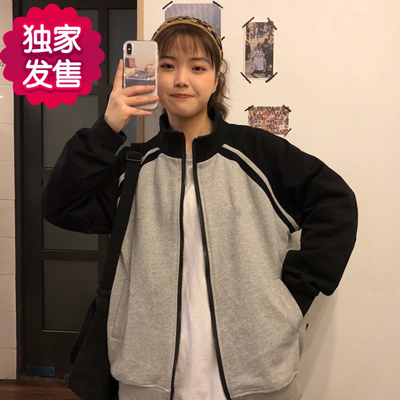2020 new spring and autumn Korean version ins yuansuo style lovers baseball suit loose casual sports coat girl student top trend