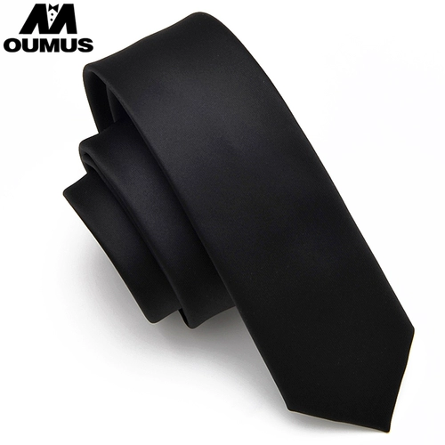 Черный модный мужской универсальный галстук в английском стиле для отдыха, в корейском стиле, 5см