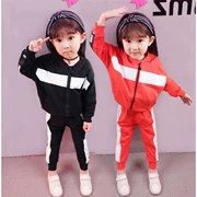 Quần áo bé gái mùa thu 2018 phiên bản Hàn Quốc mới của bé gái thể thao hai mảnh nữ mùa xuân và áo mùa thu thủy triều - Khác