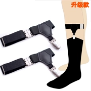 Châu Âu và Hoa Kỳ mới màu đen duy nhất clip unisex áo sơ mi trượt garter đàn hồi điều chỉnh clip hàng dệt kim - Nịt Tất