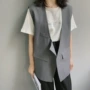 Mùa hè 2019 mới của phụ nữ Hàn Quốc chic nhỏ phù hợp với áo khoác không tay phù hợp với vest 1387 - Áo vest áo parka nữ
