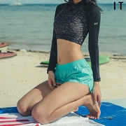 Sản phẩm mới của thương hiệu đường phố Hồng Kông đặc biệt cung cấp phiên bản tiếng Hàn của bộ đồ bơi thể thao bikini tay dài chia đôi là áo tắm spa mỏng - Bikinis