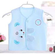 Áo vest bé gái mùa hè mỏng phần mỏng bé vest 0-1 mùa xuân và mùa thu cotton cho bé sơ sinh - Áo ghi lê