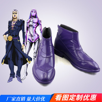 taobao agent Jojo's wonderful adventure: Golden Wind Apaki COSPLAY shoes COS shoes to draw 190227