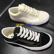 [启] VANS STYLE Giày trắng nữ 36 mét Giày nam giày thông thường Giày nam VN0A3DZ3VTB VTA - Dép / giày thường