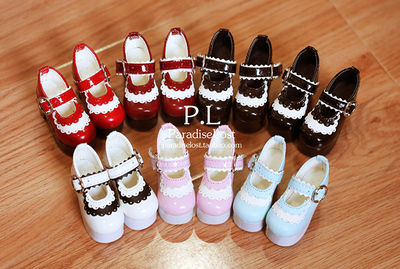 taobao agent 【PL】BJD doll shoes SD10 13 female DD3 points lace dressing shoes lolita high heels 1/3 women's shoes