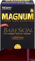 Американские подлинные презервативы Trojan Magnum Bareskin, 10 считать Trojan