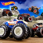 Hot Hot Wheels Monster Wild Big Car Series Cơ bắp SUV Boy Model Toy FYJ44 - Chế độ tĩnh