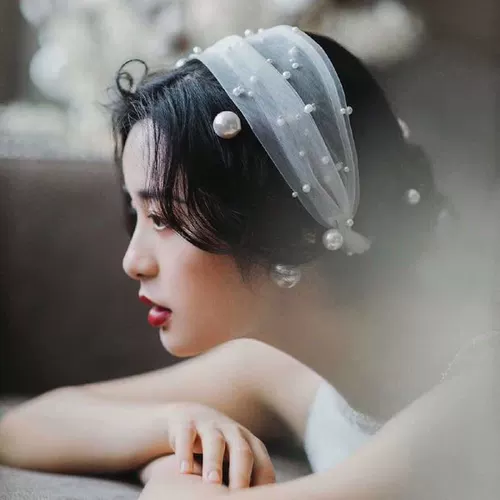 Bertha Ретро повязка на голову из жемчуга для невесты, аксессуар, заколка для волос