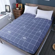 Khăn trải giường dễ thương cho học sinh một mảnh nệm mỏng màu nâu Nhật Bản bộ bông dày 5cm bảo vệ giường Châu Âu - Trang bị Covers