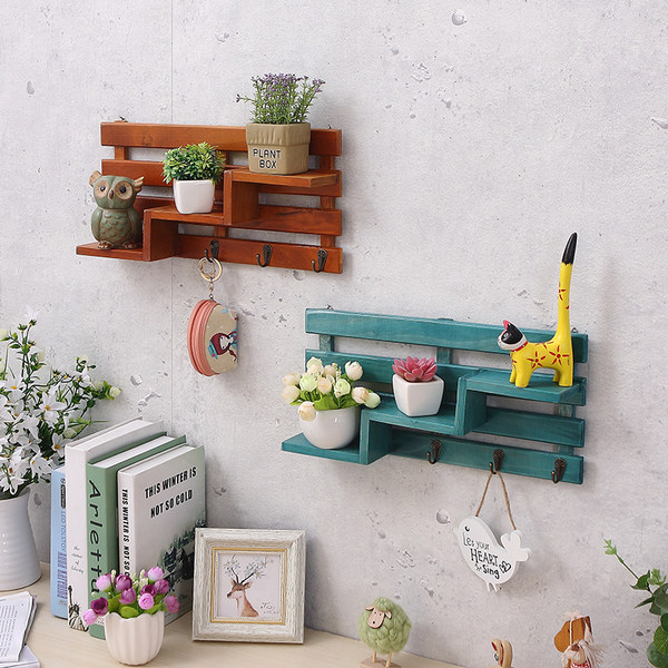 Творческий дерево стена верх перфорация стеллажи магазин дверь Задний рот настенный стена декоративный Вкус вход ключ подключить