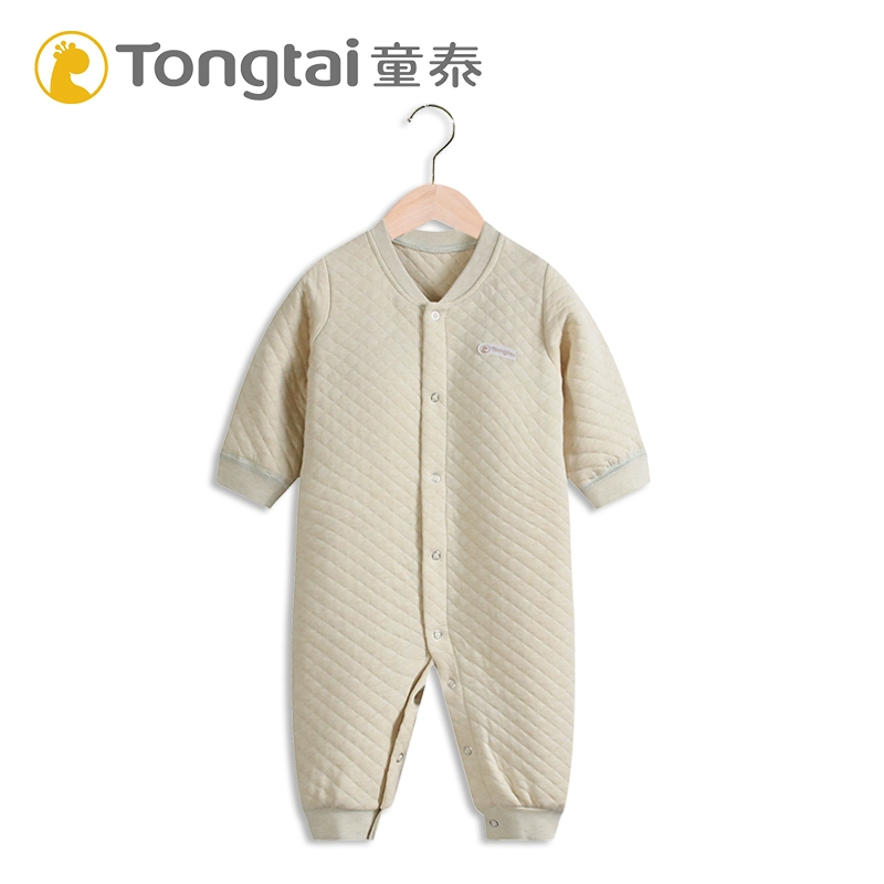Quần áo sơ sinh một mảnh Tongtai 0-3-6 tháng Bộ đồ leo núi cho bé Mùa xuân ấm áp và mùa thu cotton cho bé Hài hòa 1 tuổi - Áo liền quần