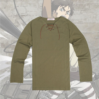taobao agent Attack on the giant clothes Allen Yegel long -sleeved T -shirt COS free wings, the same clothing, anime