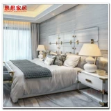 Изысканная легкая роскошная мягкая инсталляция Прозрачная кровать Импортированная высокопрозрачная акриловая органическая стеклянная кровать зеркало 锆 Золотой металл