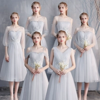 Длинное весеннее платье подружки невесты, коллекция 2023, для подружки невесты, средней длины