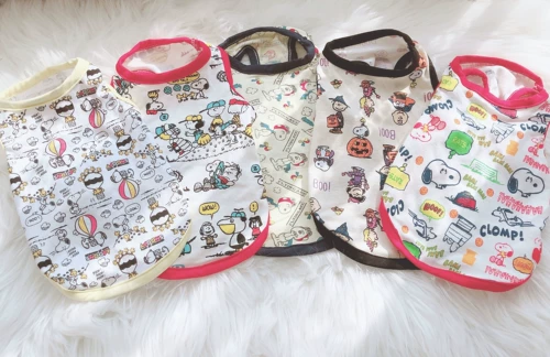 2 куска сладкого Petco20018 Хлопковое мультфильм мультфильм Cartoon Cartoon Vescess Весна и летняя домашняя одежда