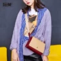 Túi đeo chéo thời trang mới khóa túi tương phản màu nhỏ túi vuông nhỏ phiên bản Hàn Quốc của túi đeo vai nữ túi thể thao - Túi vai đơn túi vải bố