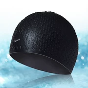 Mũ bơi nam cho nữ mái tóc dài không thấm nước bịt tai silicone mũ bơi đặt kính cận thị chống sương mù HD thiết bị bơi - Mũ bơi