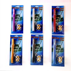 Ice удочкой 金属钢笔杆 袖珍鱼竿 冰钓竿 便携式超短海竿