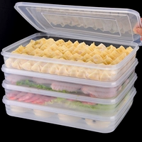 Ящики для пельмени с крышками в коробке сохранения холодильника замороженные пельмени, ненормативные, прозрачные, прямоугольные пластиковые коробки сохранения