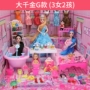 Barbie Set Gift Box Villa Castle Girl Công chúa Otaru Đồ chơi Bắc Mỹ Trẻ em Nhà bếp mơ ước - Búp bê / Phụ kiện búp bê 60cm
