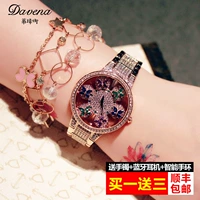 Когда новая Tiweina роскошна, приходит в бег по Hollow Watch Women Watch Ownestone, модная Quartz Chain Belt Watch Watch