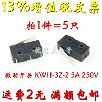 Micro Switch KW11-3Z-2 Прямая ручка трех футов 5A 125 250VAC Контакты маршрут 5