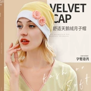 Mũ len mùa xuân và mùa thu mùa đông bà bầu gió turban cha-con cotton mỏng phần phụ nữ mang thai thời trang sau sinh nữ mùa xuân và mùa hè - Mũ thai sản / Vớ / Giày