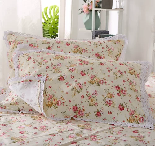 Хлопковая мультяшная летняя подушка для влюбленных, платок, цветочный принт