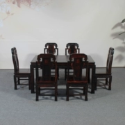 Mahogany Lào bàn gỗ hồng sắc hình chữ nhật Bàn ăn Trung Quốc kết hợp bàn ăn Sian gỗ hồng mộc đồ nội thất gỗ rắn - Bộ đồ nội thất