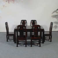 Mahogany Lào bàn gỗ hồng sắc hình chữ nhật Bàn ăn Trung Quốc kết hợp bàn ăn Sian gỗ hồng mộc đồ nội thất gỗ rắn - Bộ đồ nội thất nọi thất thông minh