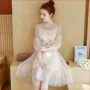 Váy ren lưới nữ hè 2019 phiên bản Hàn Quốc mới của chiếc váy ngắn hai dây thời trang. - Sản phẩm HOT shop váy đẹp