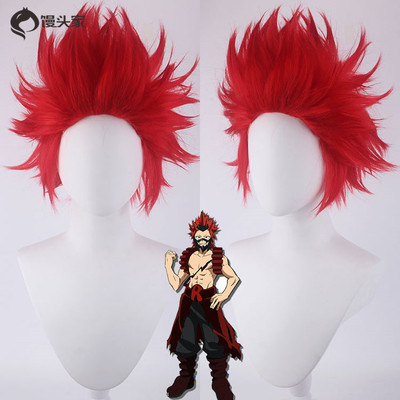 taobao agent The cos cos wigs of the bun family, my hero college, Hero, Kashima Rerako Anti -Baotou red wig