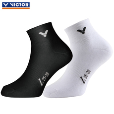 Носки спортивные victor胜利威克多羽毛球袜子sk245加厚毛巾底短筒白色男女款sk145