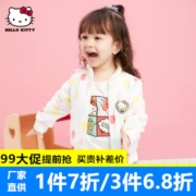 Quần áo trẻ em Hellokitty 2019 xuân mới bé dễ thương áo nỉ lông bé gái mùa thu đông - Áo khoác