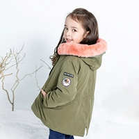 Barlabara Girl Cotton Clothing Зимняя одежда Детская куртка детей переоборудован в одну одежду три в Tide 21064170205