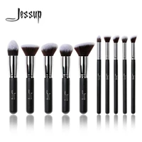 New Jessup Brand Professional 10pcs Black/Silver Foundation