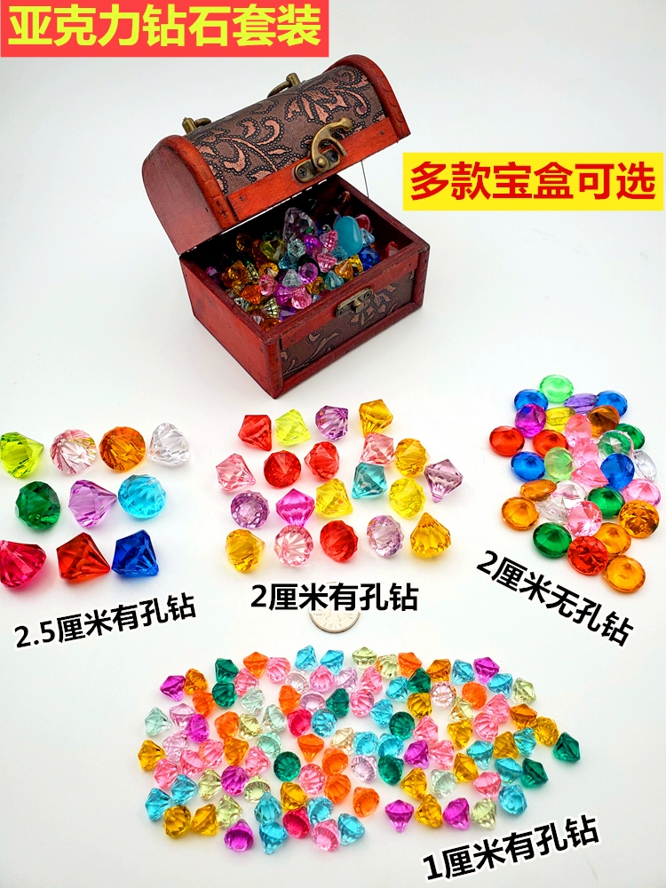 Đồ chơi trẻ em bằng đá quý pha lê acrylic đá mẫu giáo đầy màu sắc mẫu giáo - Handmade / Creative DIY