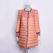 不退 (PU lột vị trí) nữ mùa đông phiên bản Hàn Quốc mới của chiếc áo khoác dài ấm áp AC309