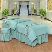 Beauty khăn trải giường denim bông cotton vẻ đẹp tối giản salon dành riêng cao cấp màu pháp trị liệu massage Body bộ - Trang bị tấm