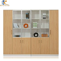 Tủ hồ sơ gỗ nội thất văn phòng tủ khóa gỗ văn phòng kết hợp với khóa đơn giản thông tin Quảng Đông hiện đại - Nội thất siêu thị xe kéo tay 2 bánh