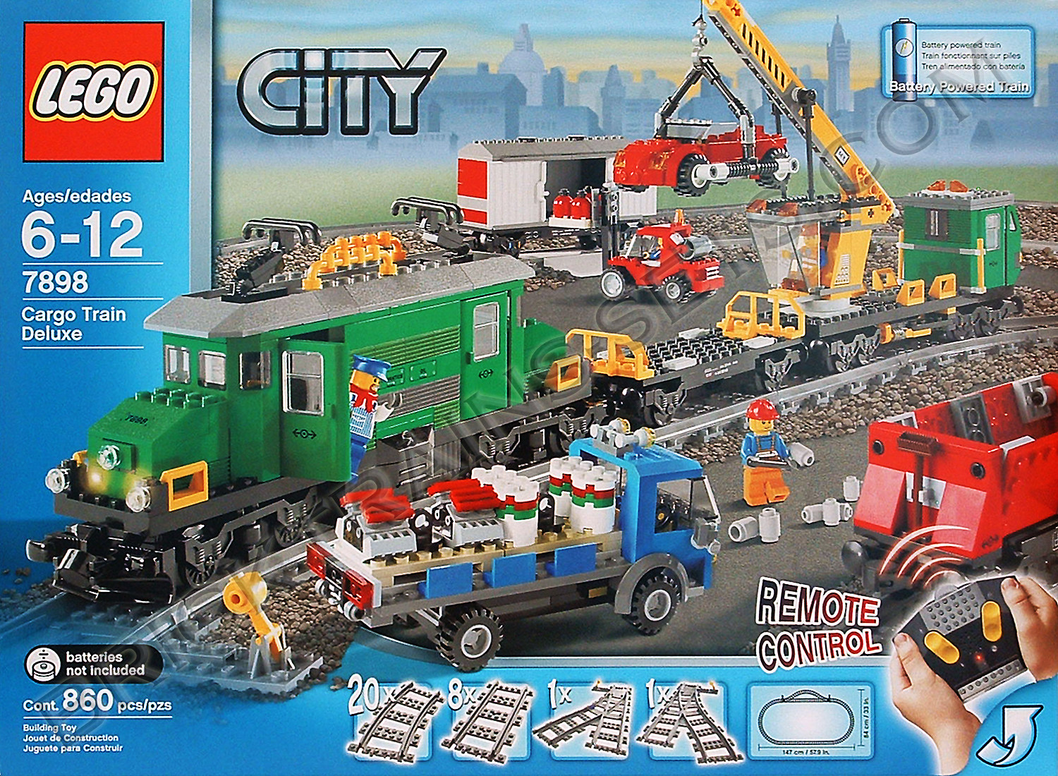 Lego Toys Lego 7898 City Cargo Train Deluxe Station Lego Freight